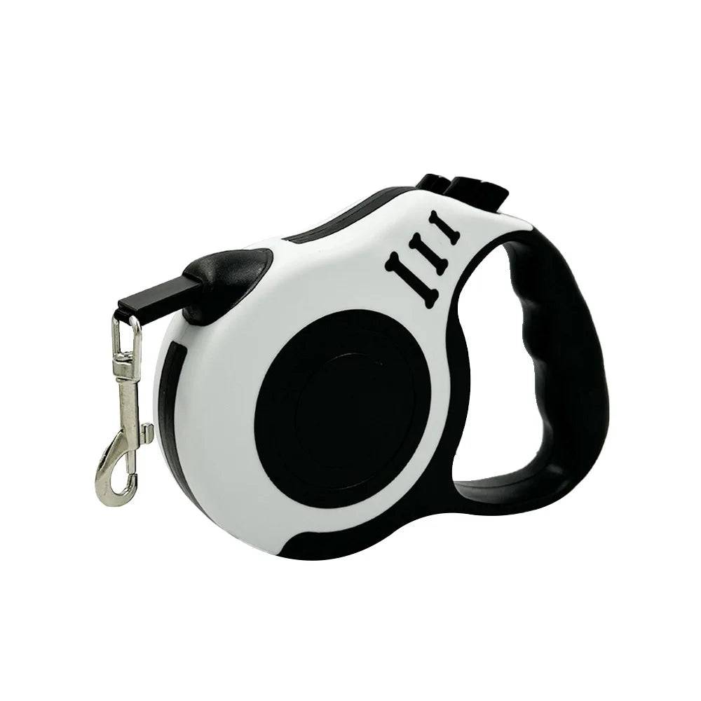 Retractable Dog Leash 3m/5m Strong Nylon - White / 3M (3M)