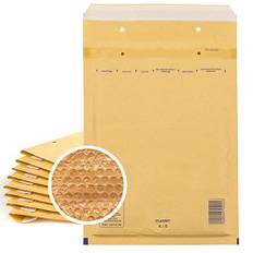 100 Luftpolster Versandtaschen haftklebend 4/D - geeignet für DIN A5 und DIN C5 – Recycling 180 x 265 mm reißfest