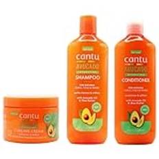 Cantu Avacado Hydrating Cream Shampoo, Conditioner & Curling Cream