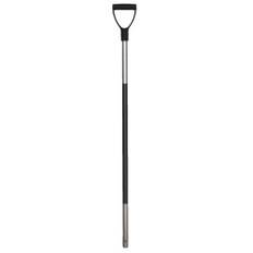 Mestvork stålalun. 115 cm svart handvat inkl gummigrepp