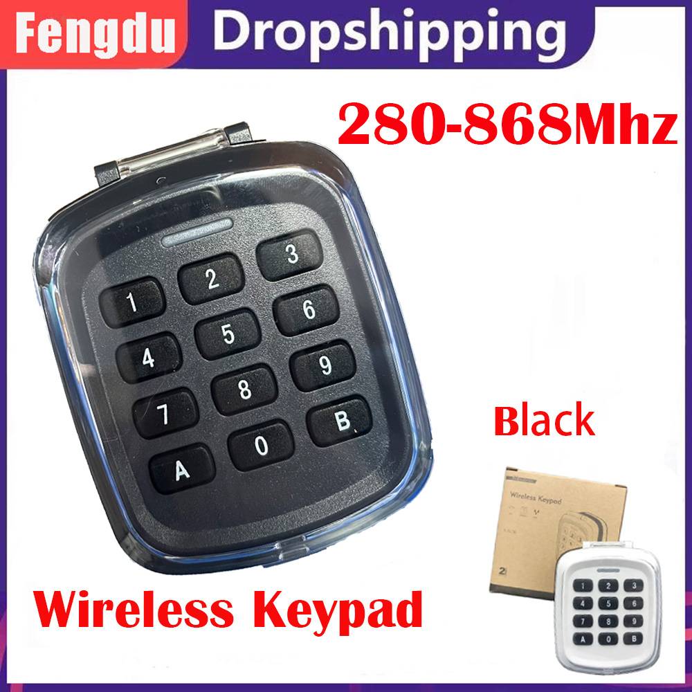 Multi-frequency 280-868MHz 280-868MHz Gate Garage Door Key Wireless Keypad Code Remote Control Door Opener