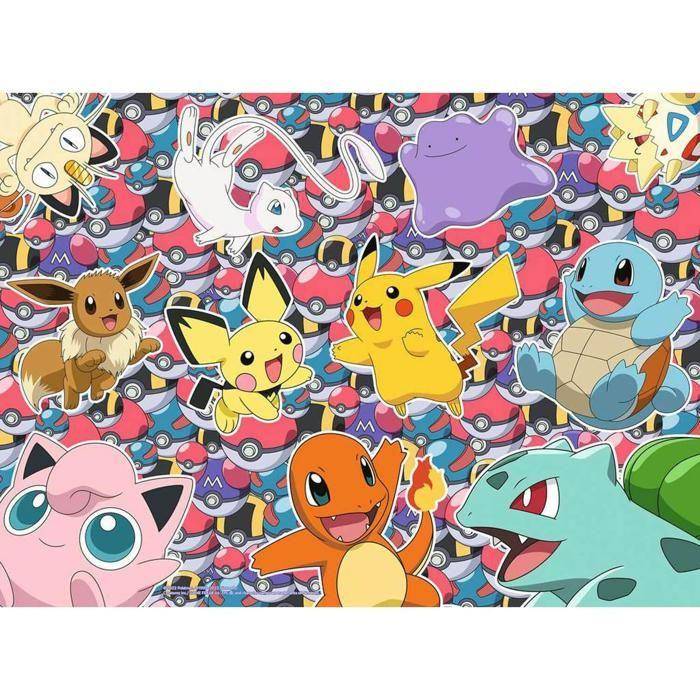 Puzzle 100 pièces XXL : Pokémon : Prêt pour la bataille ! ren