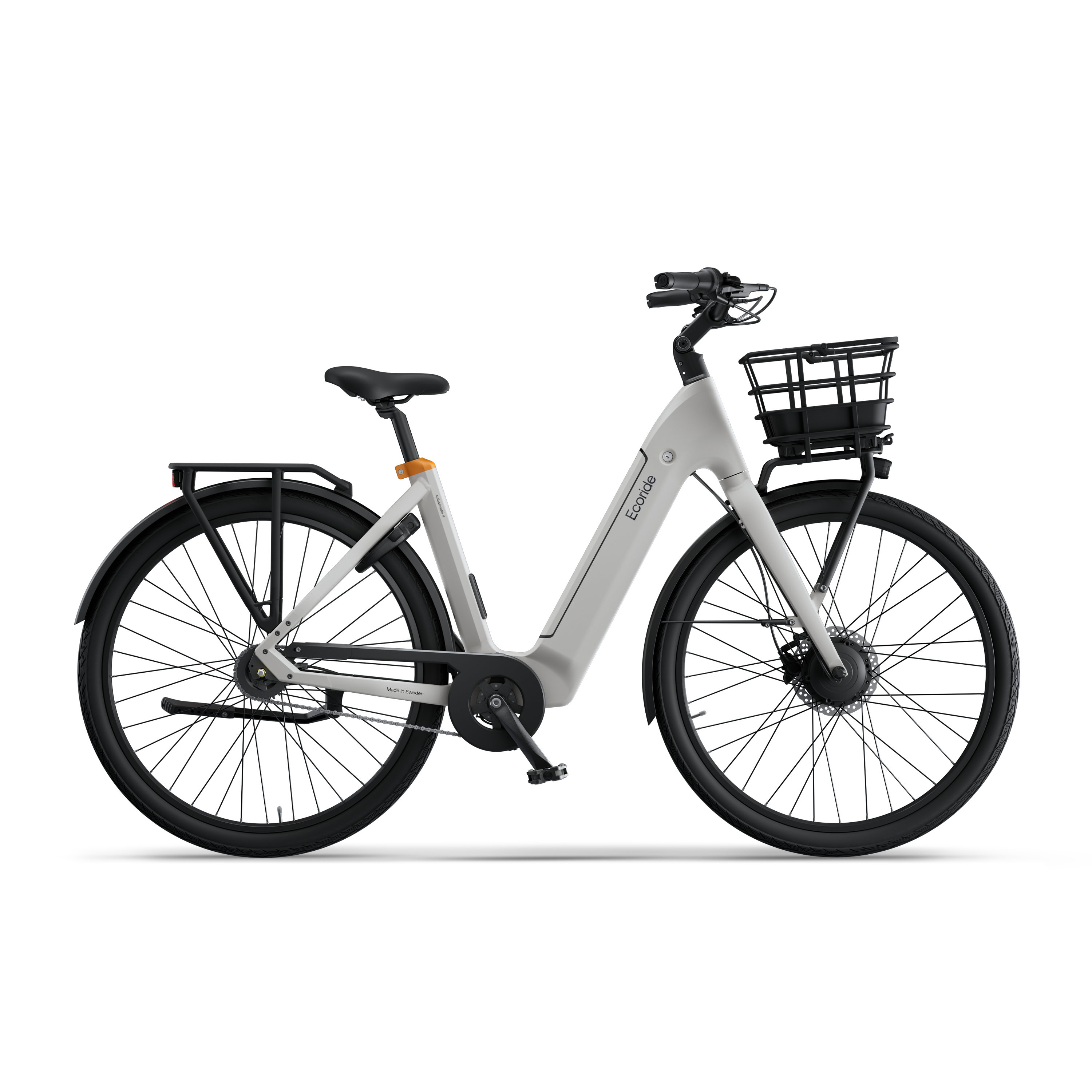 Ecoride Ambassador-4-hubmotor-chain-coaster-white-small - White (S)