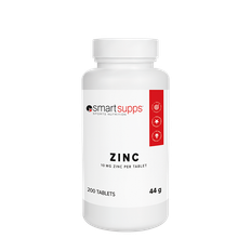 SmartSupps Zinc Citrate, 200 tabs, kort datum