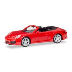 Porsche 911 Carrera 2 Cabrio, indian red - 1:87 / H0 - Herpa