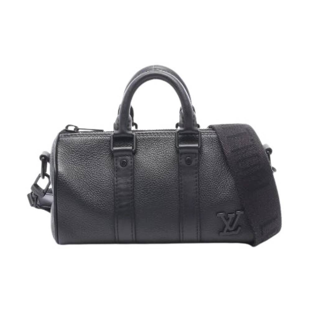 Louis Vuitton Vintage Pre-owned Keepall XS Aerogram Læder Håndtaske - Vintage - unisex - Sort - ONE SIZE - Læder
