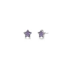 Edblad - Star Sparkle Studs Kids Purple Steel