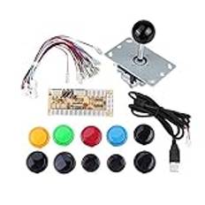Arcade Game Buttons, DIY Arcade Joystick Kit delar Professionell Zero Delay Alla system/549