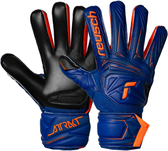 Reusch Attrakt Infinity Finger Support Junior Målvakt Mörkblå Orange - 8