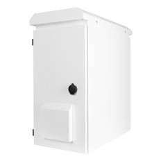 19"-skåp, 6U, 600x280x600mm, vertikal montering, IP55, vit