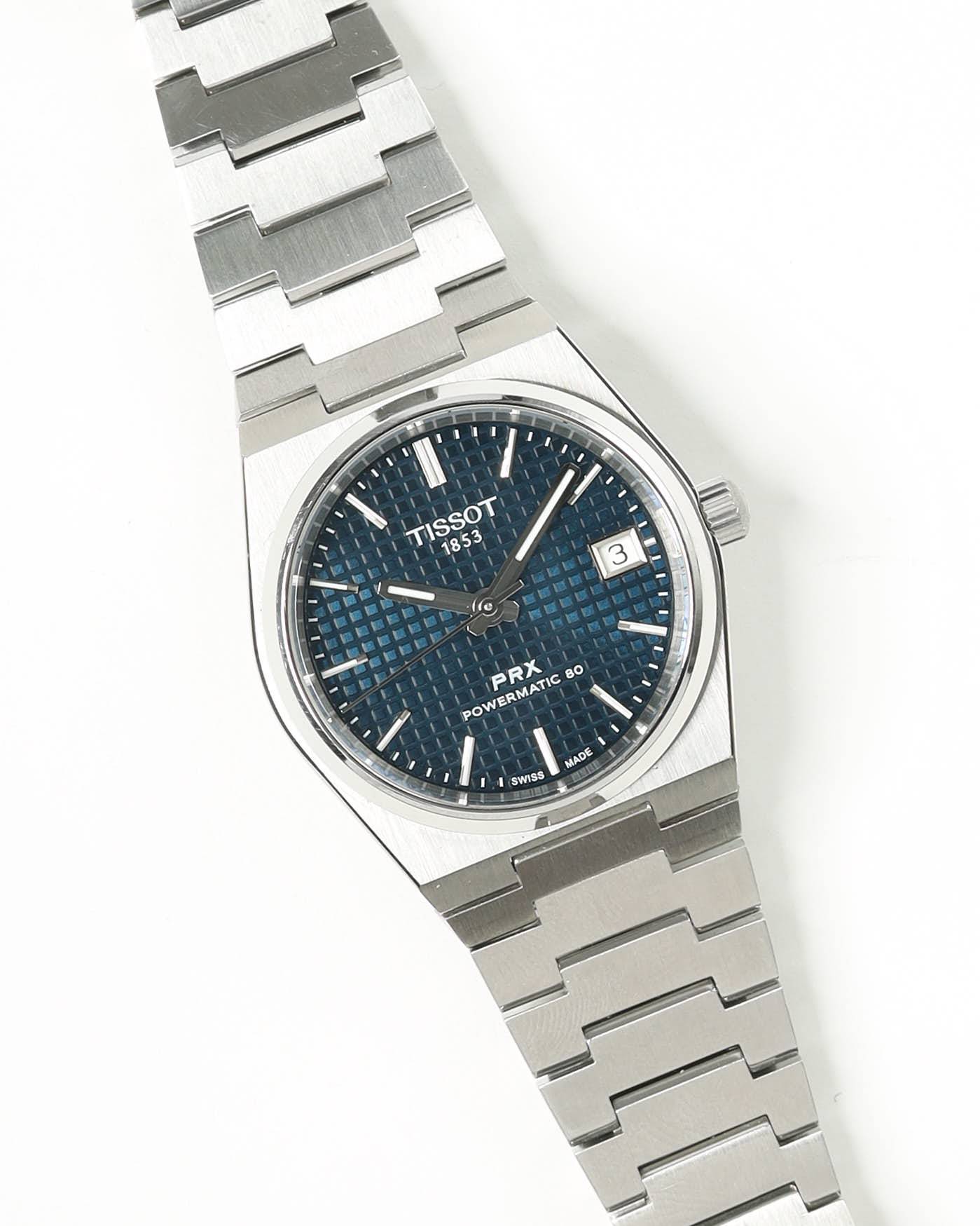 Tissot PRX Powermatic 80 35mm Full Set Watch - Blue - 35 cm