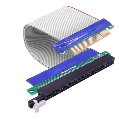 YARCHONN PCI-E 8X till 16X Slot Riser kortadapter PCI Express 8x till 16x Riser Card Converter förlängningskabel förlängare för Graphics SSD RAID-kort -19 cm
