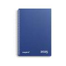 Mayland Timekalender m/spiral blå 2025 16,8x23,5cm 25 2180 20