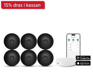 LUMA Smart Brandpaket Large Black – 6 varnare + Hub