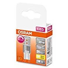 OSRAM Dimbar LED PIN-lampa med G9-sockel, varmvitt (2700K), 350 lumen, klart glas, multipack