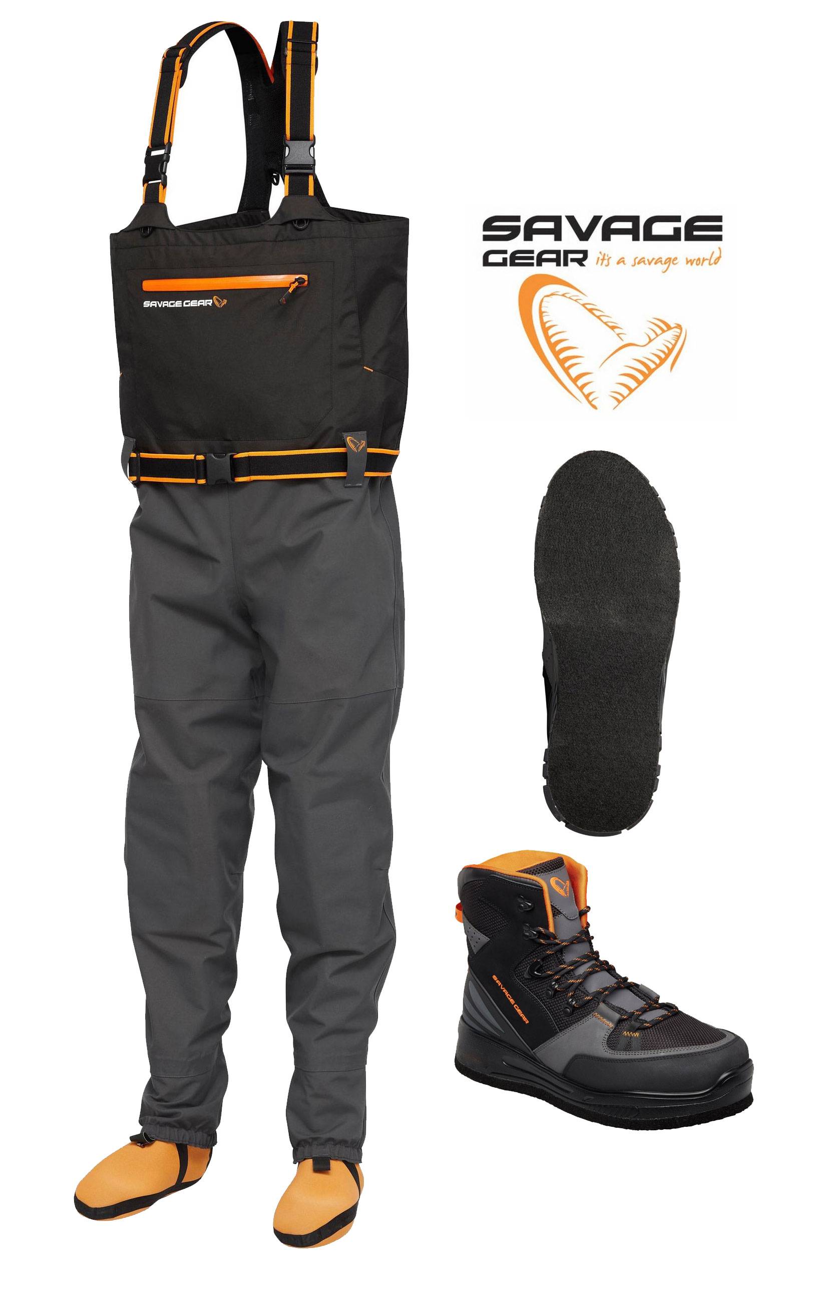 SG8 Chest Stocking Foot / Åndbar waders incl. SG8 vadestøvle - Filt.