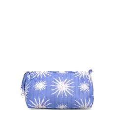 MANGO Quilted Printed Toiletry Bag |Blue |One Size
