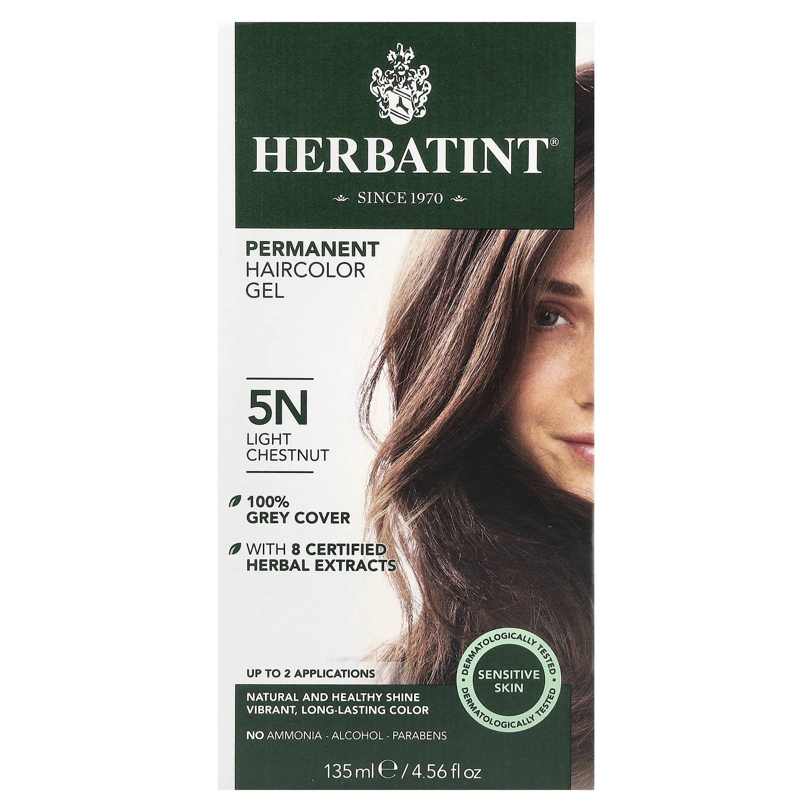 Herbatint, Permanent Färg Gel, 5N, Ljus Kastanj, 135 ml (135 ml)