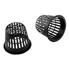 Planteringskorg, 10st Heavy Duty Mesh Pot Net Cup Basket Hydroponic Plant Grow For Hydroponics(svart)