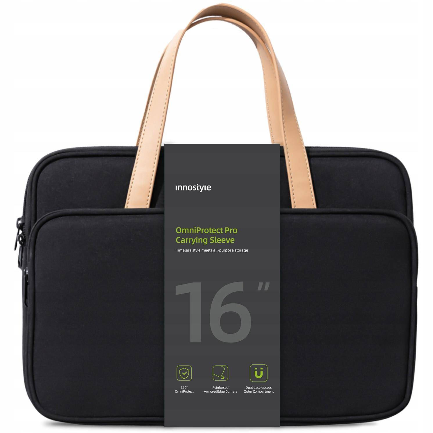 Innostyle Women's Laptop Bag 15 6 16 Waterproof Omniprotect Pro Black