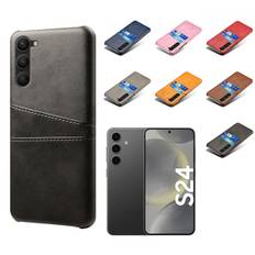 Kortholder Samsung S24 cover mobilcover huller oplader hovedtelefoner -