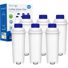 Waterdrop Filterkartuschen, Ersatz für De'Longhi® Wasserfilter DLSC002, Kompatibel mit De'Longhi® Magnifica® S, Eletta® Explorer, Dinamica® und ECAM-Serie, Kaffeeautomat und Espressomaschine (6)