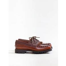 Uncle Bright, Wanderers Deck Shoe, Wax Caramel/ Brown Grain - 46