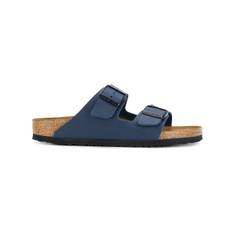 Birkenstock - Arizona sandaler - herr - mocka/läder/polyetylenvinylacetat (peva) - 38 Narrow - Blå