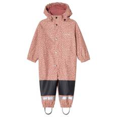 Kuling Douglas Fodrad Regnoverall Desert Pink Flower 110/116 cm  Rosa  110/116 cm  kvinna