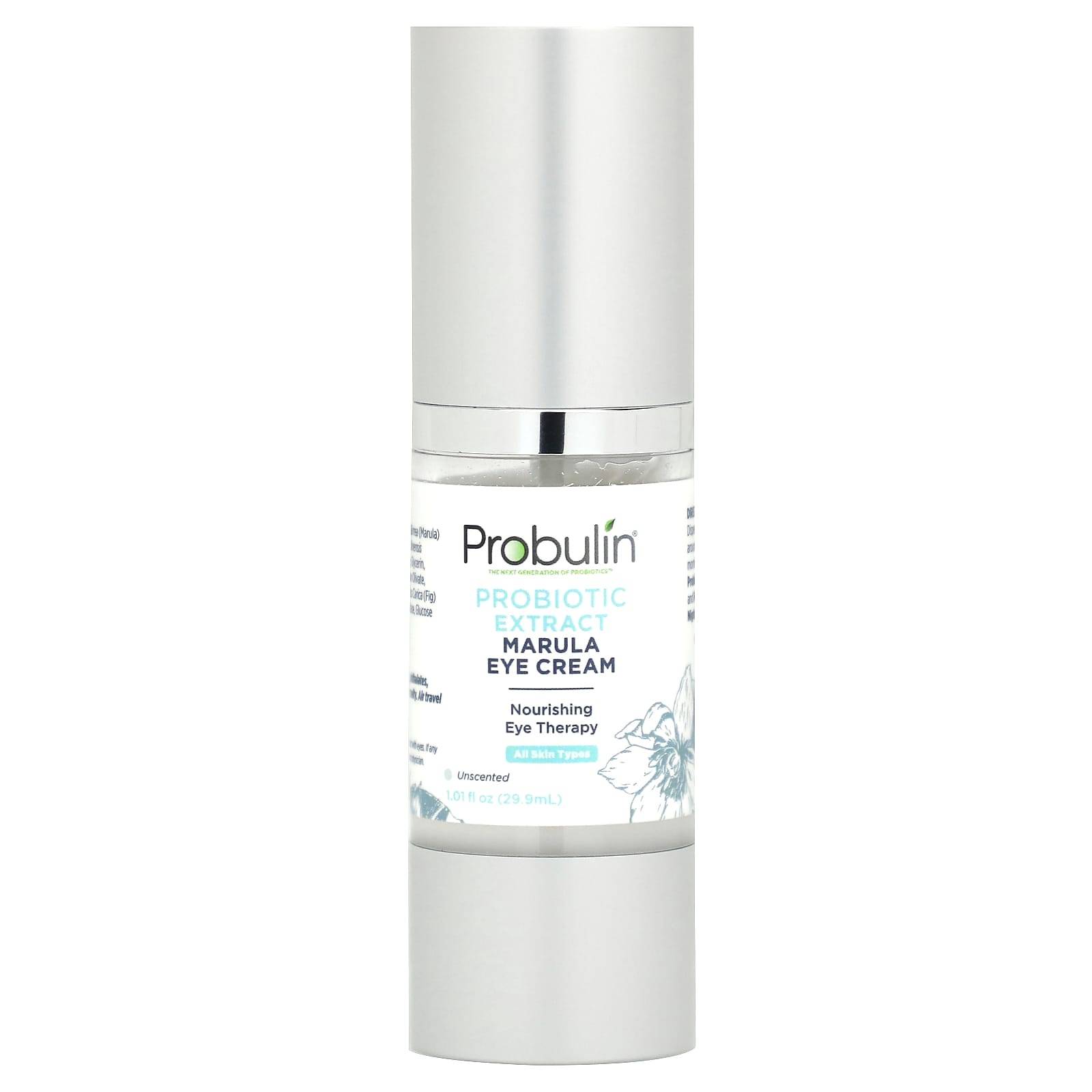 Probiotic Extract Marula Eye Cream, Fragrance Free, 29.9 Ml (1.01 Fl Oz)