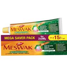 Dabur Meswak Complete Oral Care Toothpaste 400g Pack Of 2 | Gum Protection, Tooth Decay Prevention, Stain Removal, Anti-Bacterial & Cavity Protection