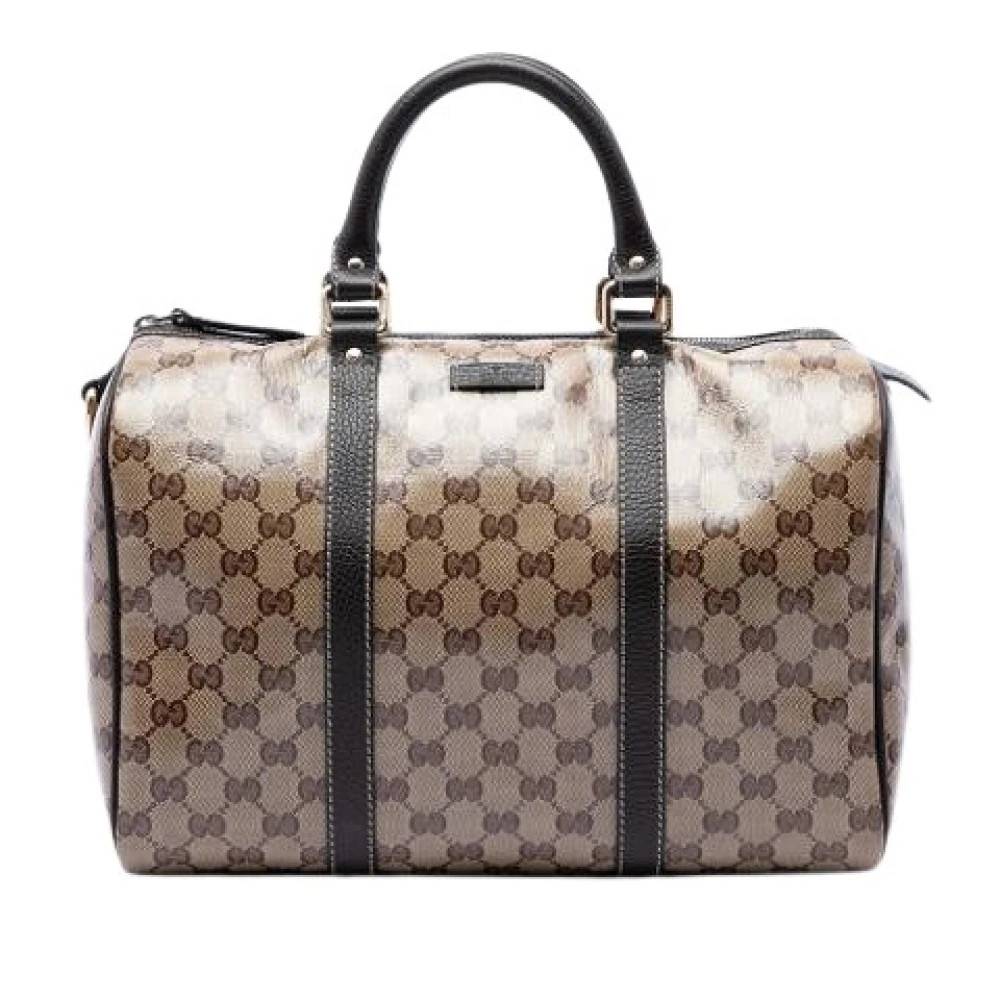 Gucci Vintage Pre-owned Boston Bag - Vintage - Dame - Beige - ONE SIZE - Læder