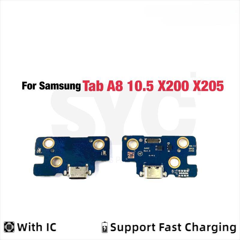 SYC USB-laddportuttag Dockningskontakt Laddningskort Flexkabel För Samsung Galaxy Tab A8 10.5 2021 / SM-X200 / X205 blue