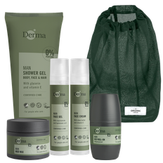 Derma Man Skin Care Kit: Face, Body & Hair