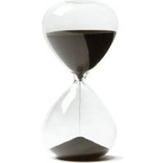 30 min sand klocka timglas timer som känsliga heminredning 8 cmx 20cm - Vit