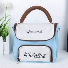 Large Size Women's Fashion New Delicate Embroidered Padded Cosmetic Bag, Suitable For Travel Travel Essentials Bag For School Vacation Holiday Back To - Baby Blue - one-size