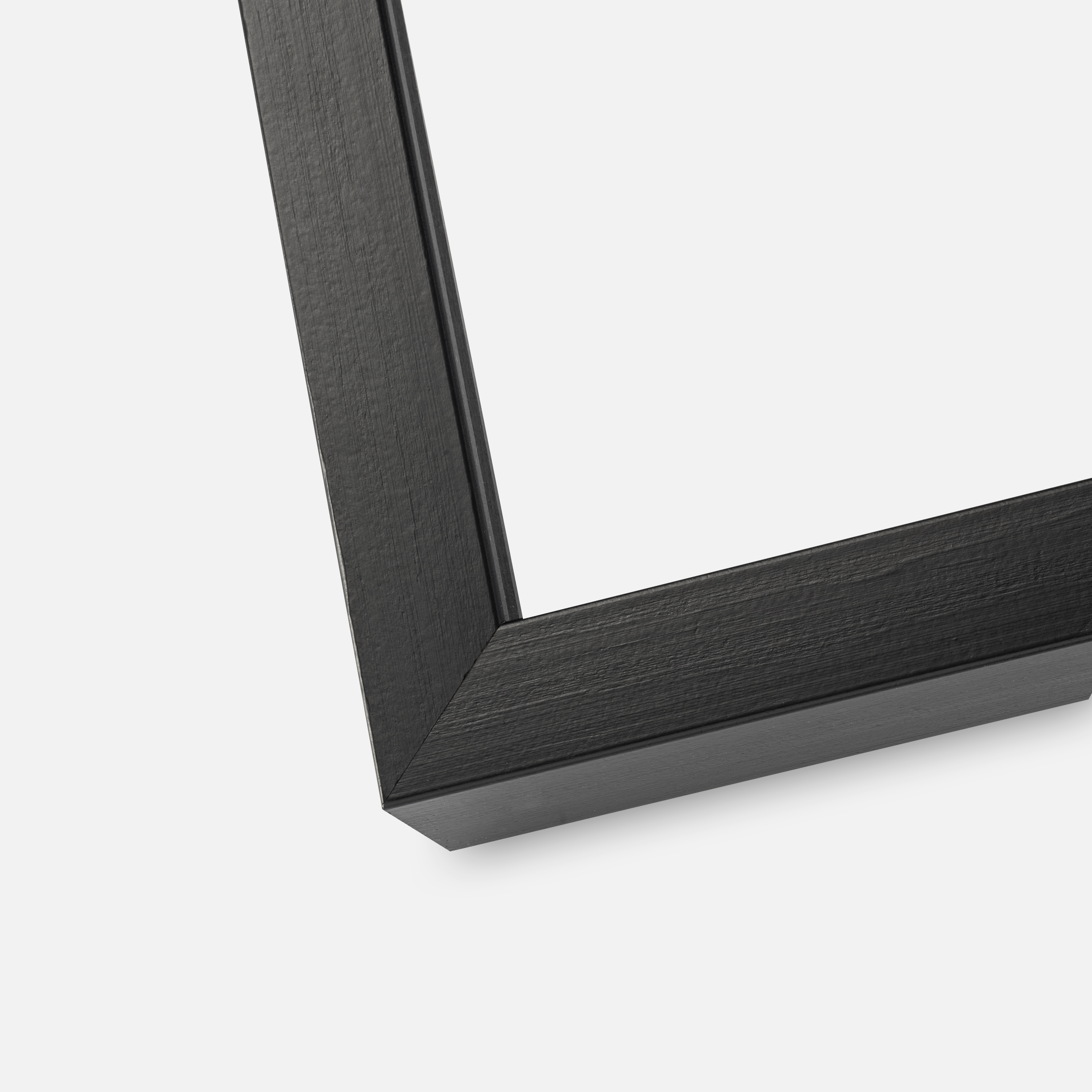 Ram Amanda Box Glas Svart 60x80 cm - Dubbel Passepartout Vit 50x70 cm