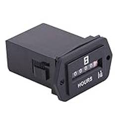 Duokon Hour Mete, helt ny svart HM001 6V-80V DC Digital timräknare Motor timräknare Automatisk timräknare Mekanisk timräknare Mekanisk timräknare (HM002)