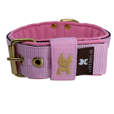 Voffsing Collection – Halsband Badass Brass – Babyrosa
