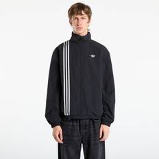 Jacka adidas Firebird Front Stripes Woven Track Top Black/ Stone Khaki/ Better Scarlet S