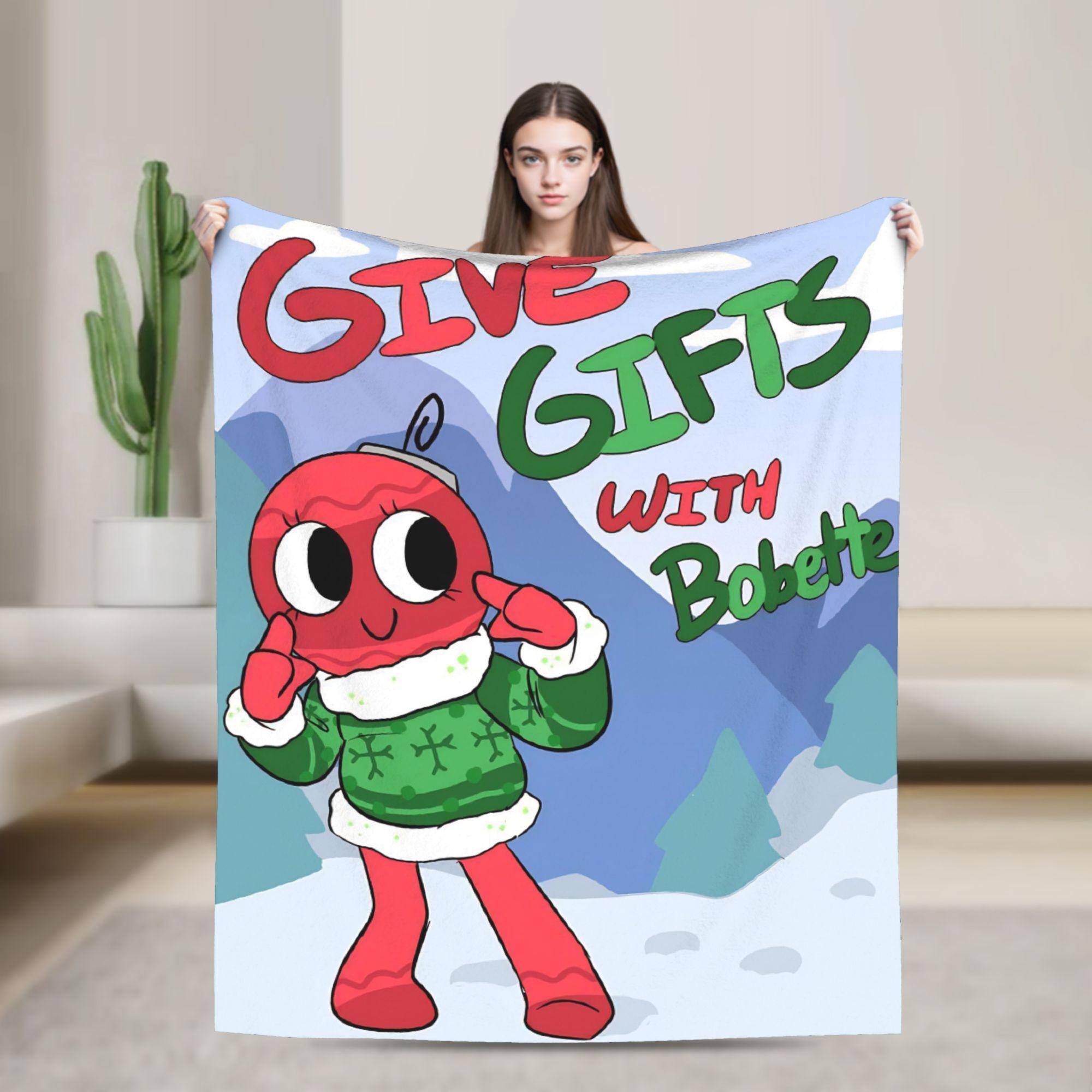 Dandy's World Gourdy Flanellfiltar Mjukt Slitstarkt Sängkläder Plädar för Soffa Säng Dekorativt Mönster Sängöverkast Soffa Sängöverdrag