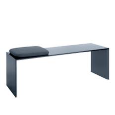Schönbuch - Add On Bench 80 cm, Steel Blue - TV-bänkar - Martin Hirth - Blå - Trä