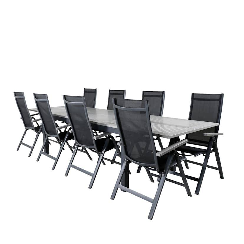 Albany Table - 224/324 - Black/Grey+Albany Light 5-pos - bla