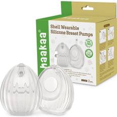 Haakaa - Shell Wearable Silicone Breast Pumps - 120 Ml - 2 Pcs