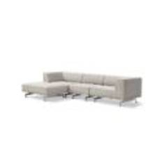 Fredericia Furniture Delphi Elements Sofa m. Chaiselong L: 325 cm - Clay 12/Aluminium
