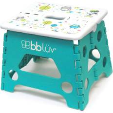 BBLÜV Stëp hopfällbar badrumspall för barn 22 x 18 x 18,2cm Aqua 18m+ 1 st.