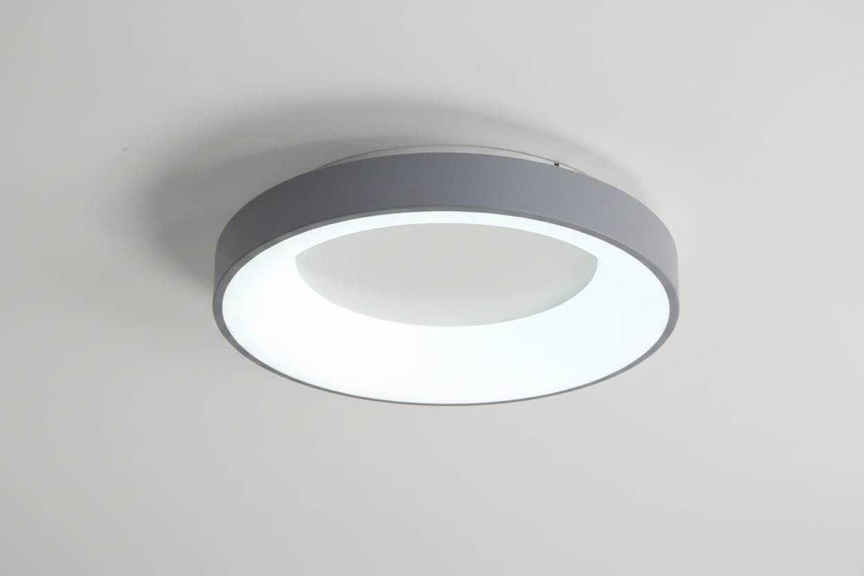 LED Ceiling Light - Gray 40cm White Light