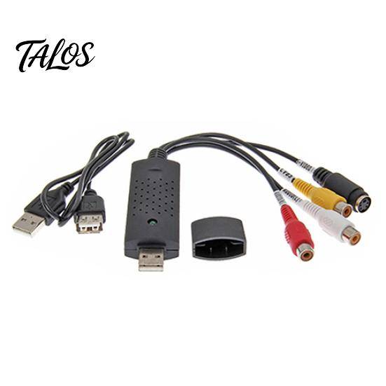 USB 2.0 Video Ljud VHS till DVD Omvandlare Fångstkort Adapter för Dator