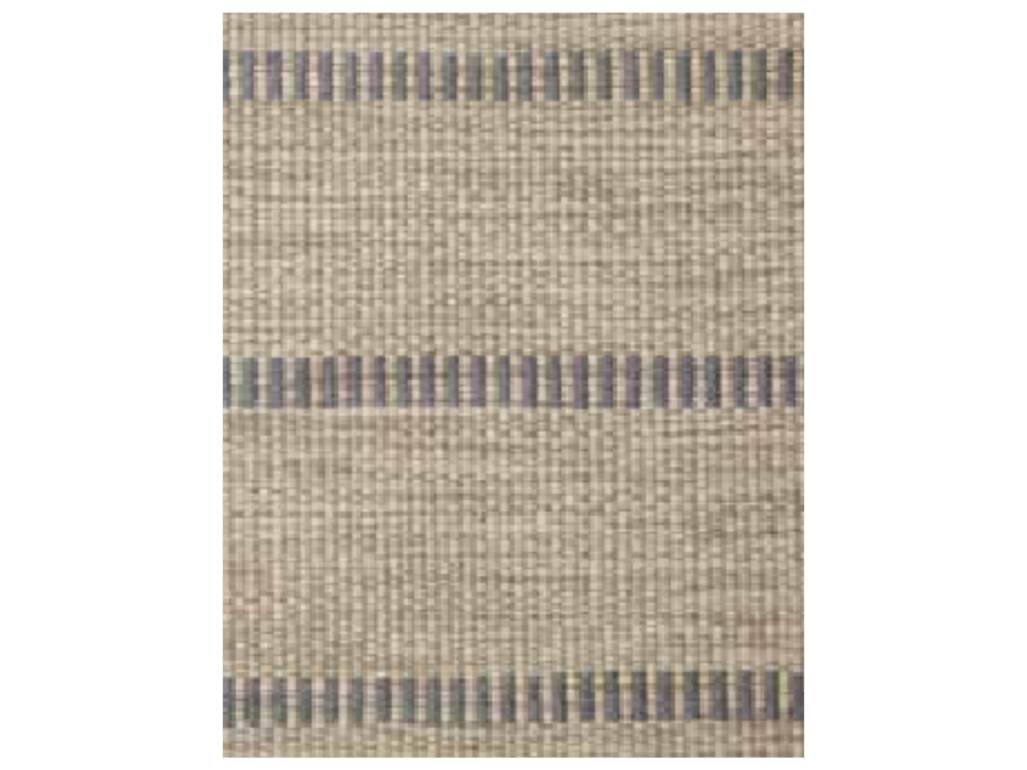 C. Olesen - Mista Stripe tæppe - B140 x L200 cm / Sand/Grey