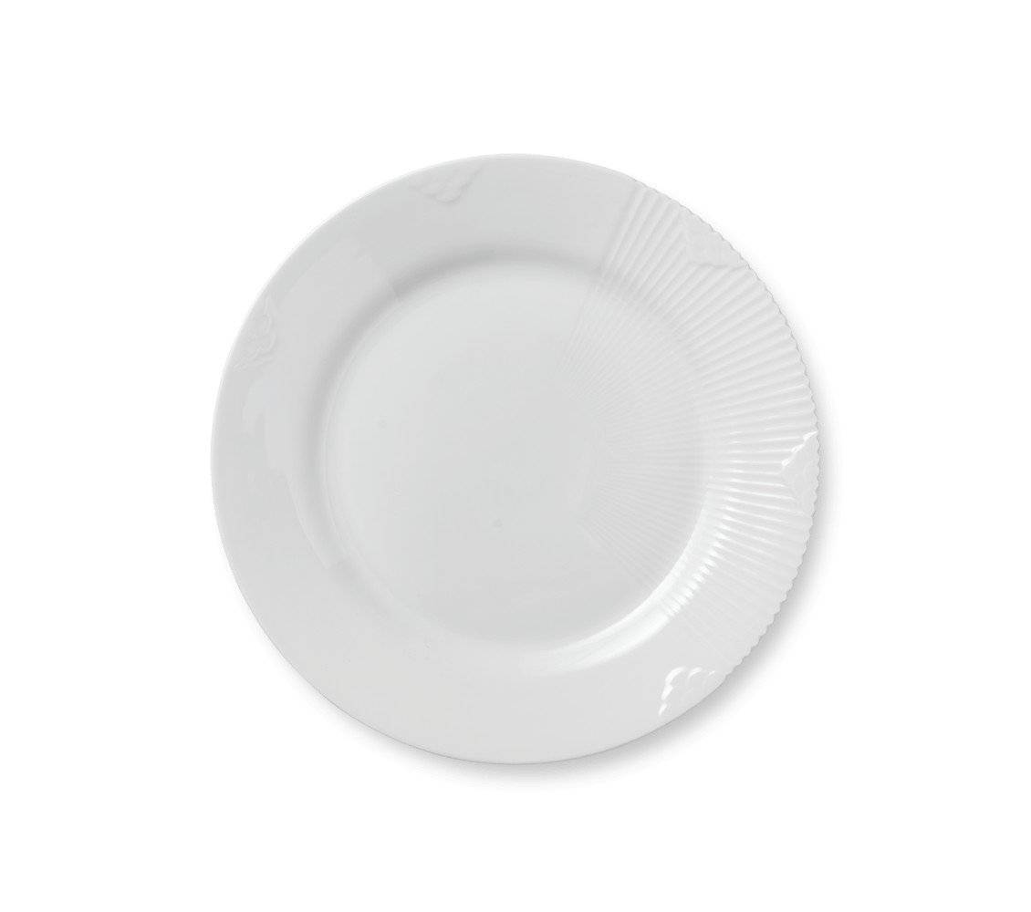 Hvid Elements tallerken 22 cm.
